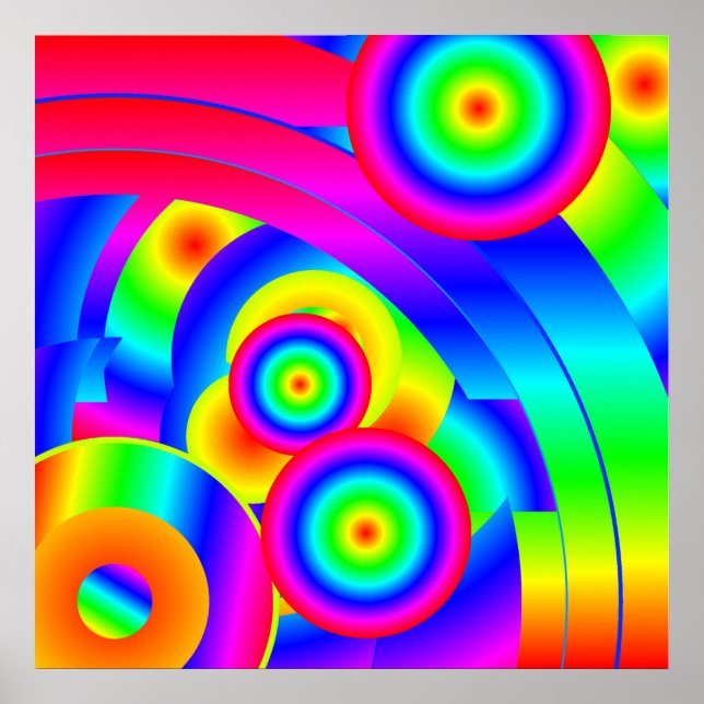 Poster Cometa abstrato (Frente)