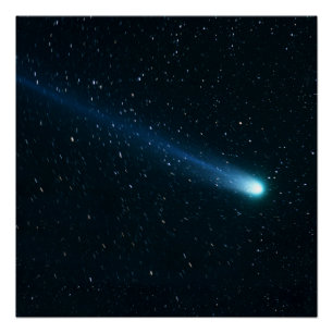 Póster Cometa no Céu Noturno