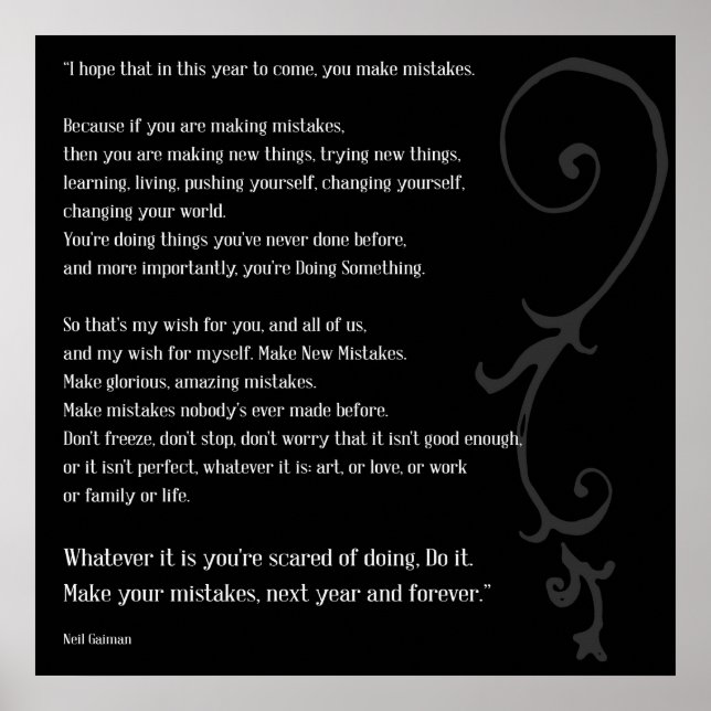 Póster Cometer Erros (Frente)