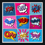 Poster Comic Bubbles Set. Expressões Bom, Legal, Poa, Oop<br><div class="desc">Comic Bubbles Set. Expressões Bom,  Legal,  Poa,  Oops,  Uau,  Sonho,  Omg,  Crash,  Sim. Plano de fundo de meio tom. pop de ilustração de pop Art, arte, comic, bolha, legal, design gráfico, palavra, livro, pow, desenho animado, uow, fala, fundo, quadro, elemento, ícone, retrocedor, título, sonho, forma, vintage, ilustração, retrato, </div>