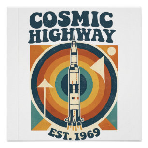 Póster Comic Highway – Diversão Pop Art para Fãs de Quadr