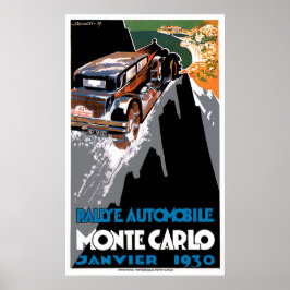 Poster Comício Automático Monte Carlo, 1930