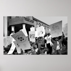 Póster Comício pelos Sem-Abrigo