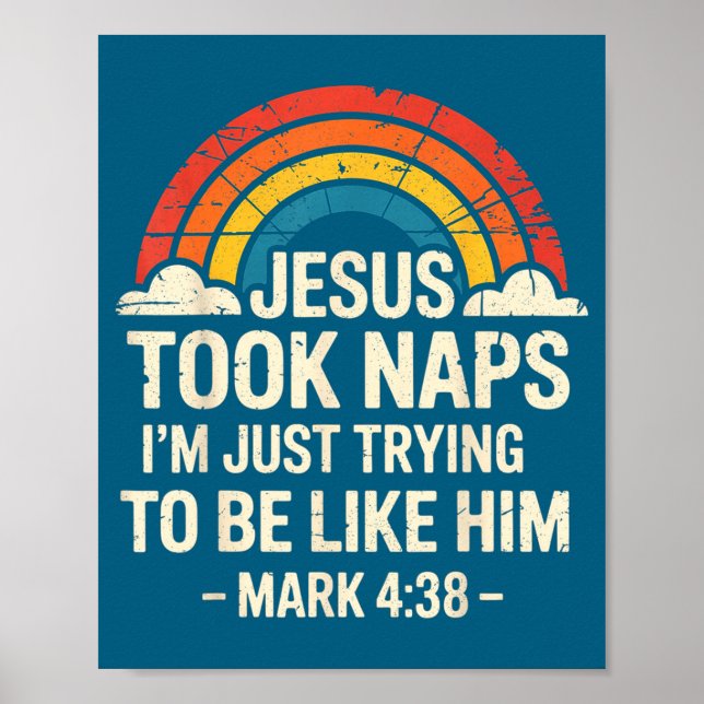 Poster Cômico Jesus Retro Dormiu Marca (Frente)