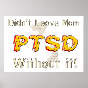 Poster cómico militar de PTSD