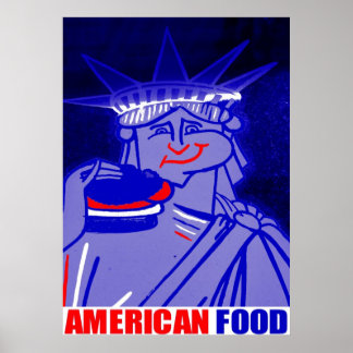 Poster "Comida Americana" Por Urban59 Trabalho de arte St