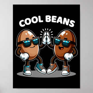 Poster Comida Cool Beans Presentes Engraçados Para Homens