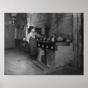 Poster Comida cozida em fotografia de restaurante turco