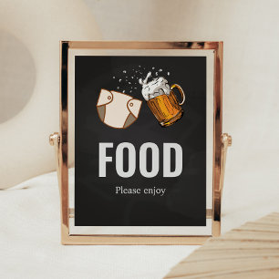 Poster Comida de Chá de fraldas de Huggies e Chuggies