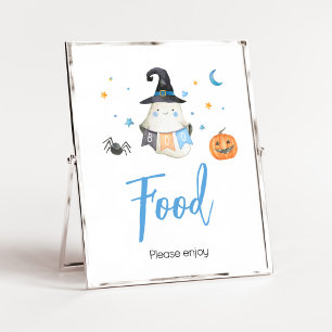 Poster Comida de Chá de fraldas de Pequeno Boo Fantasma d