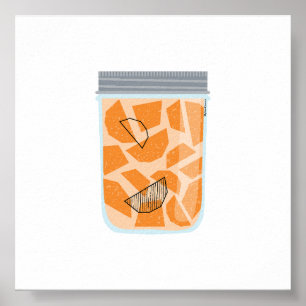 Poster Comida de conservas - Batatas doces