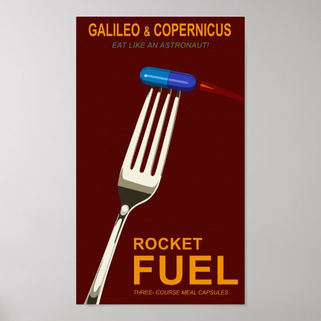 Póster Comida de espaço (Frente)