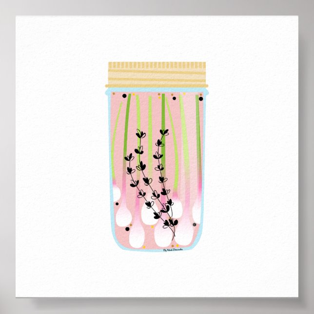 Poster Comida de latas - Cebolas de Primavera (Frente)