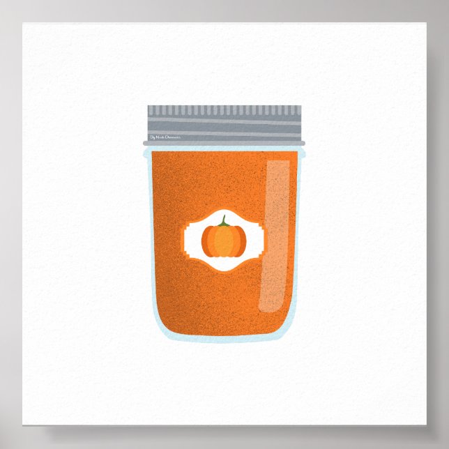 Poster Comida de latas - Manteiga de abóbora (Frente)