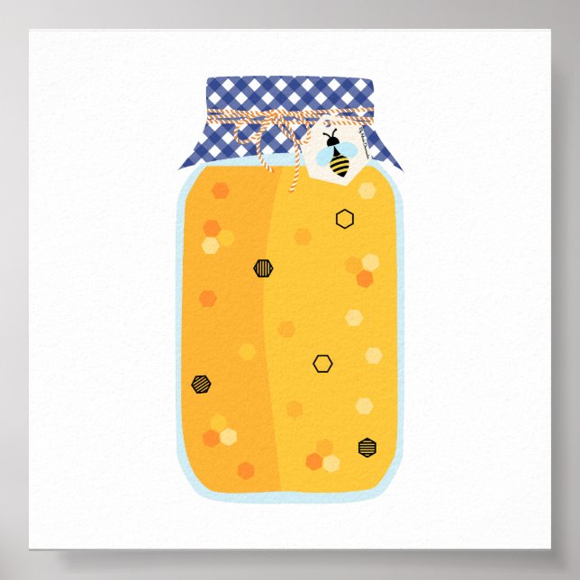 Poster Comida de latas - Mel (Frente)