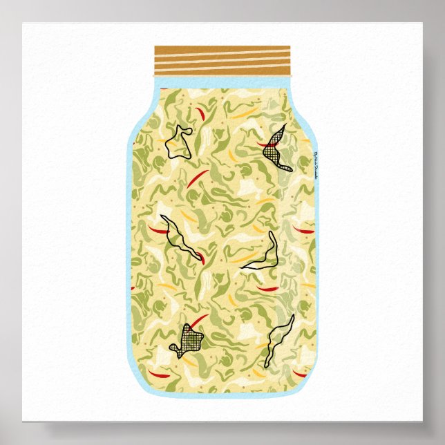 Poster Comida de latas - Sauerkraut (Frente)