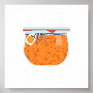 Poster Comida de latura - Emperramento de pêssego