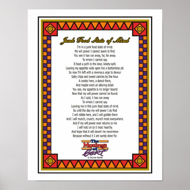 Póster Comida de lixo (Frente)