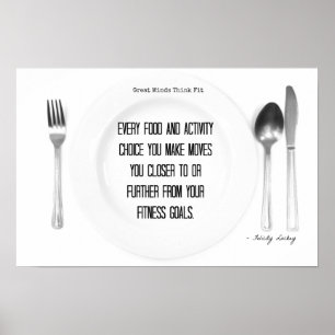 Póster Comida de malhação e opções de atividade!