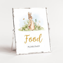 Poster Comida do Chá de fraldas Peter Rabbit