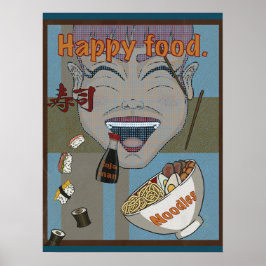Poster Comida feliz