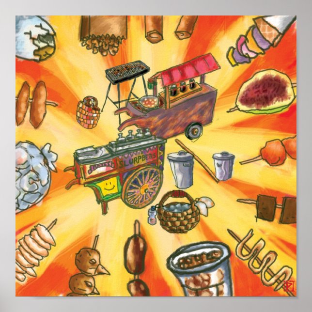 Póster Comida filipina (Frente)