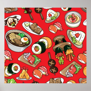 Poster Comida Japonesa: Padrão Cultural Invisível