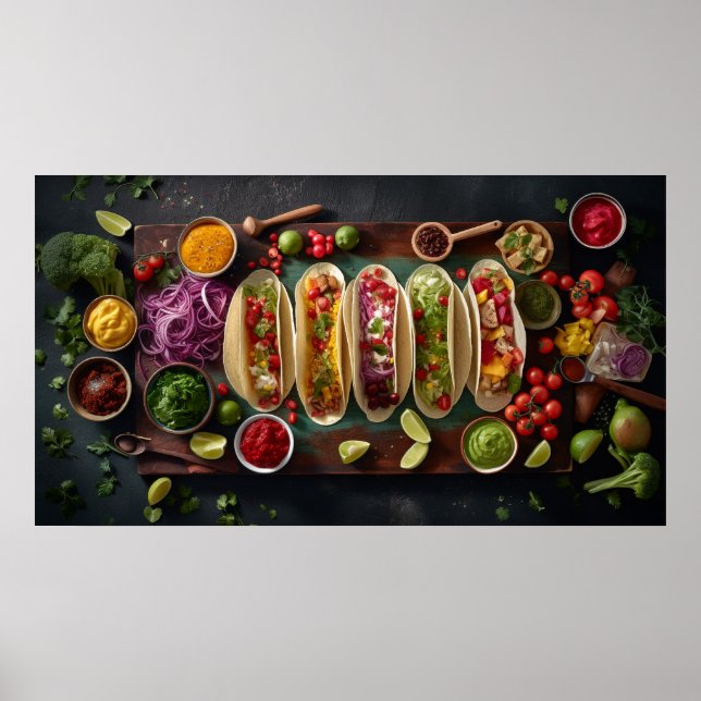 Poster Comida mexicana (Frente)