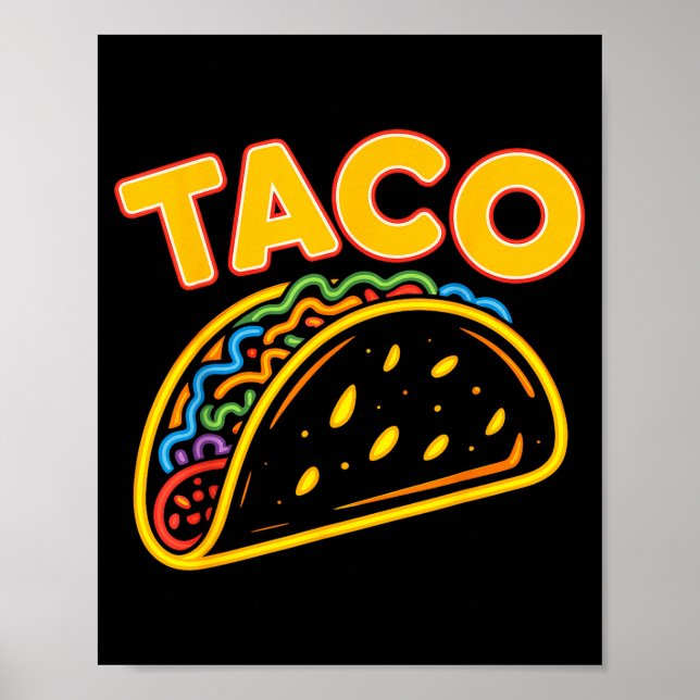 Poster Comida mexicana taco  (Frente)