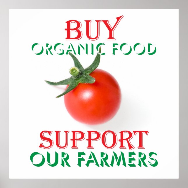 Poster comida orgânica comprar (Frente)