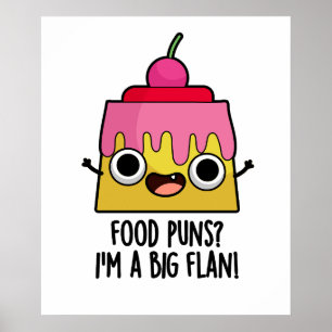 Poster Comida Puns - Eu sou um Grande Pun De Sobremesa En
