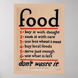 Poster Comida Vintage WPA, Jantar em Cozinha