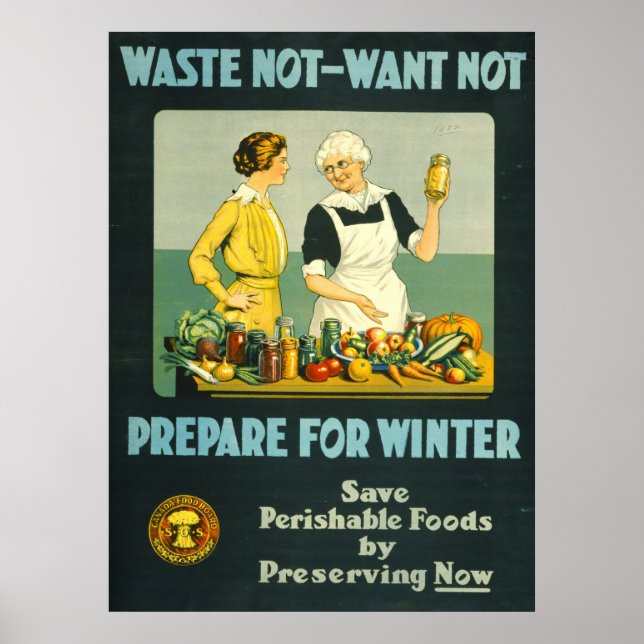 Poster Comidas de conservas 1914 (Frente)