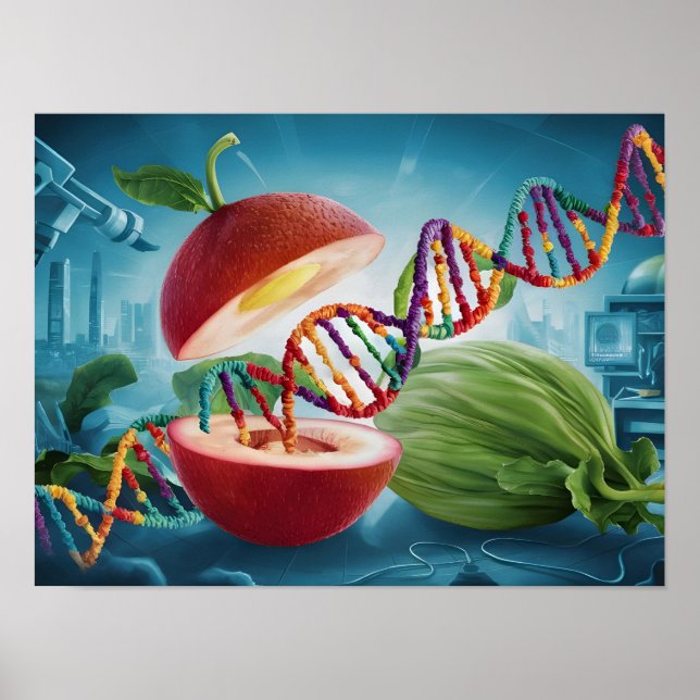 Poster COMIDAS OGM e culturas geneticamente modificadas (Frente)