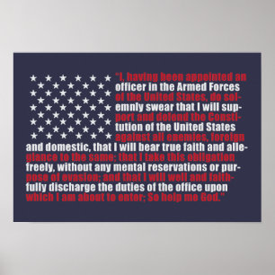 Poster Comissão Flag Oath