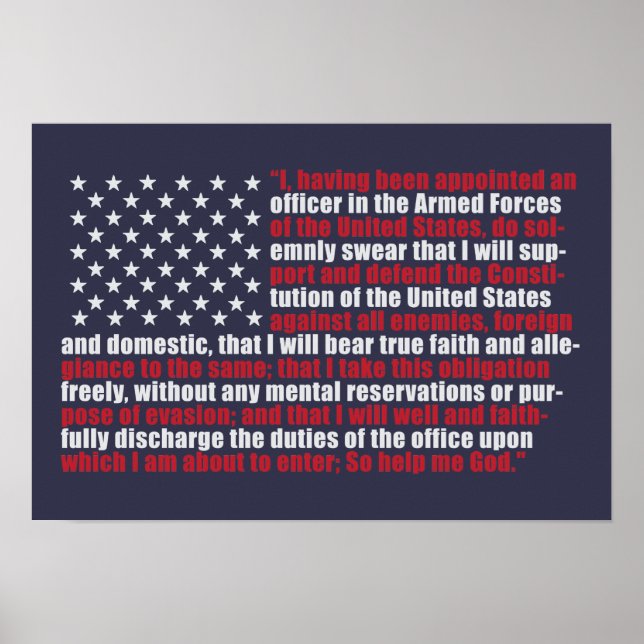 Poster Comissão Flag Oath (Frente)