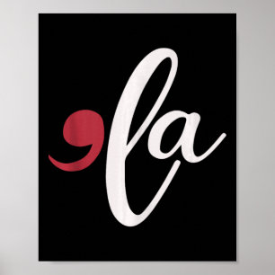 Poster Comma La Heart Kamala Harris 2024 Senhora Presiden