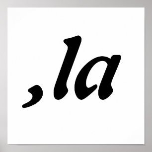 Poster Comma La Kamala Harris - design de texto personali