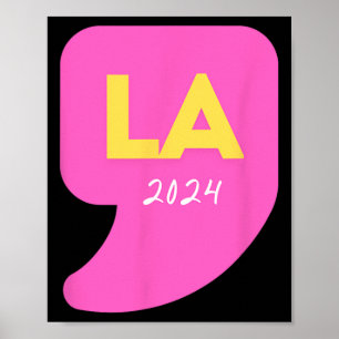 Poster Comma La Kamala Harris Para As Eleições De 2024