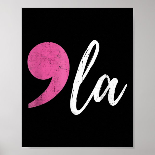 Poster Comma La Kamala Harris Para As Eleições De 2024 (Frente)