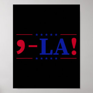 Poster Comma La Kamala Harris Para O Presidente 2024 Engr