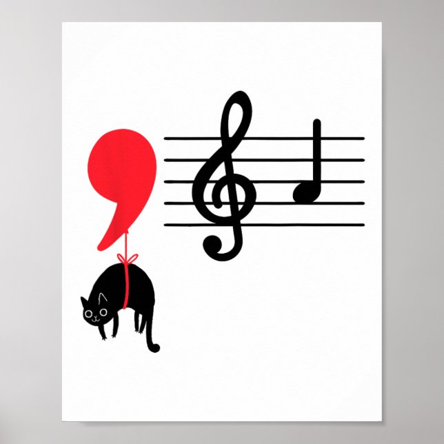 Poster Comma La Music Notes Kamala Harris Professor De Mú (Frente)
