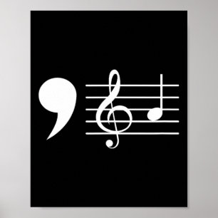 Poster Comma La Music Notes Kamala Harris Professor De Mú