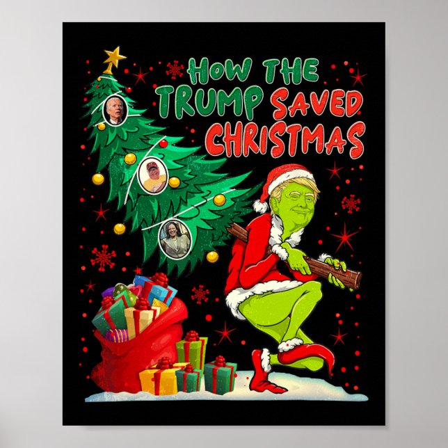 Poster Como A Batida Salvou O Natal Engraçado Trum (Frente)