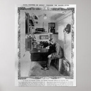 Poster Como a bordo do "titânico destruído "