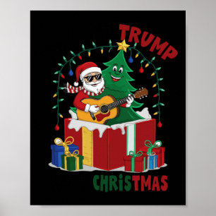 Poster Como a Trump salvou o Cristo de Natal engraçado