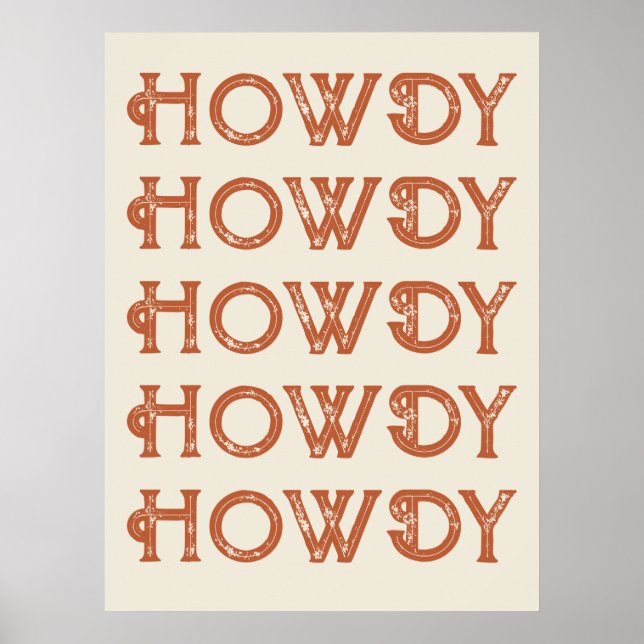 Poster Como a Typografia Western Wall Ranch Cabin Home (Frente)