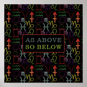 Poster Como Acima, Abaixo, Astrologicamente