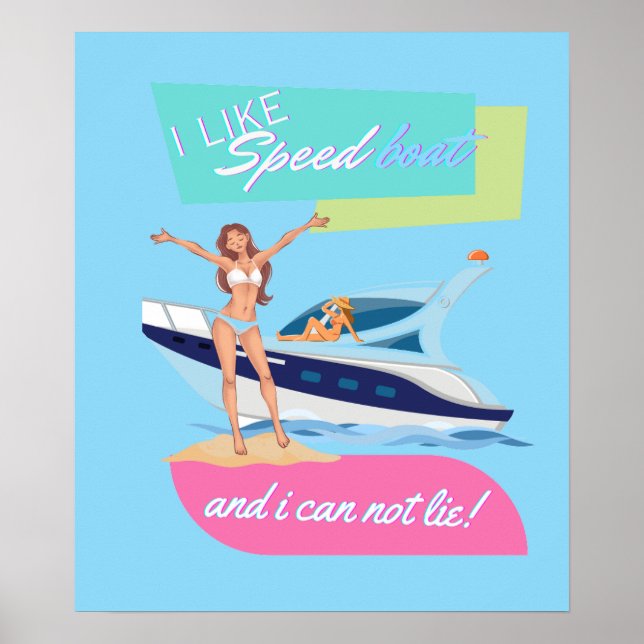 Poster como barco a velocidade (Frente)