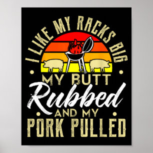 Poster Como carne de porco raspada bunda homens divertido